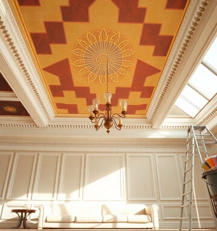 How the ceiling became the new focal point in interior design