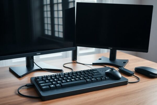 cable management for a clean gaming desk setup