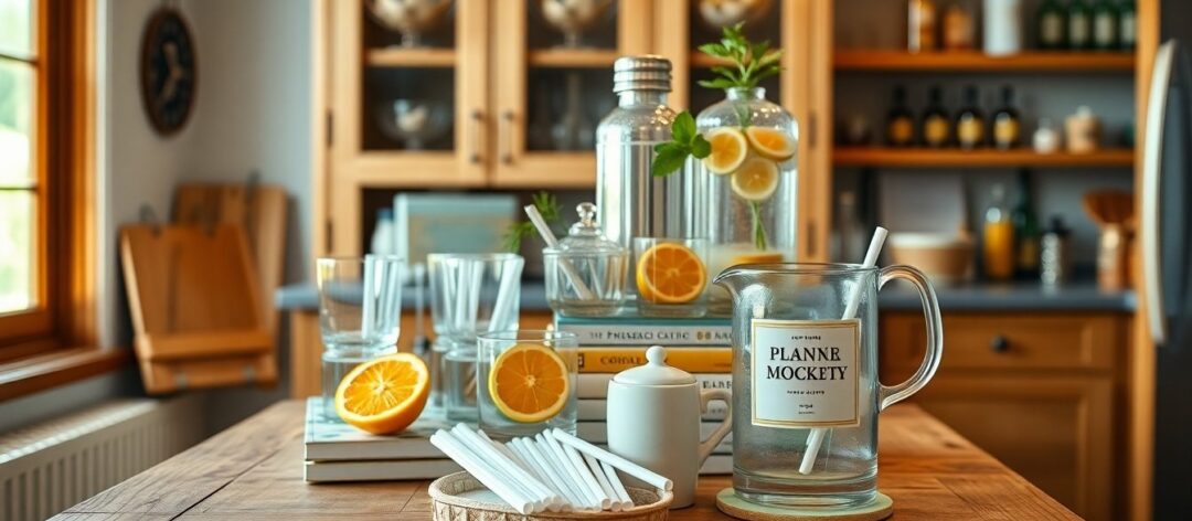 Creating an affordable home bar cart for mocktails and adult-supervised use