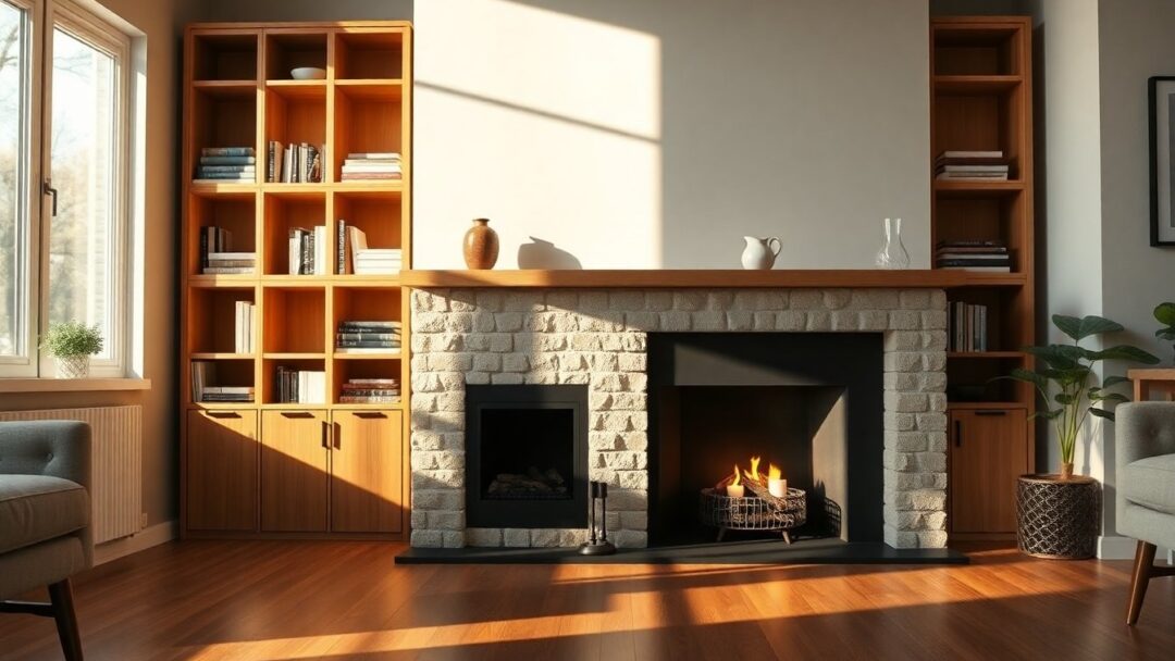 Creative IKEA BILLY Built-In Shelving for a Stunning Fireplace Makeover