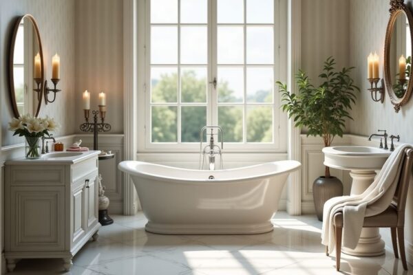 Chicago Homeowner Creates Luxurious Parisian-Inspired Bathroom