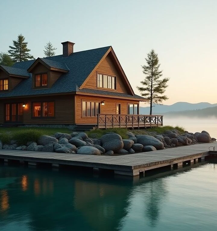 Explore the Furnished Island Home on Lake Winnipesaukee