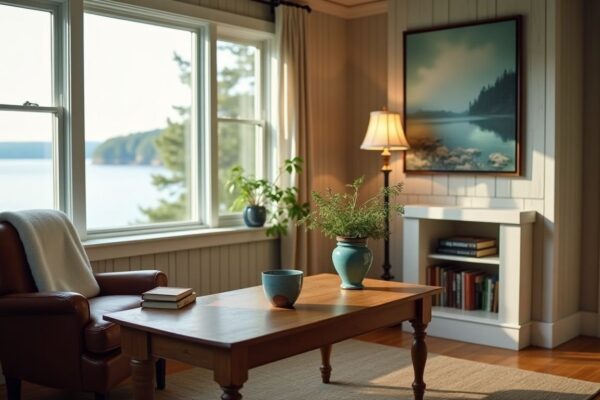 Explore the Furnished Lake Winnipesaukee Island Home for Sale