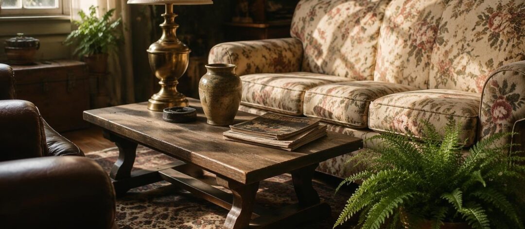 Furnishing a room with secondhand items on a budget