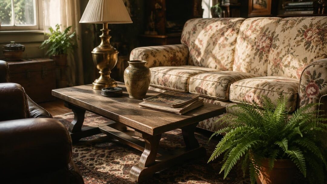 Furnishing a room with secondhand items on a budget