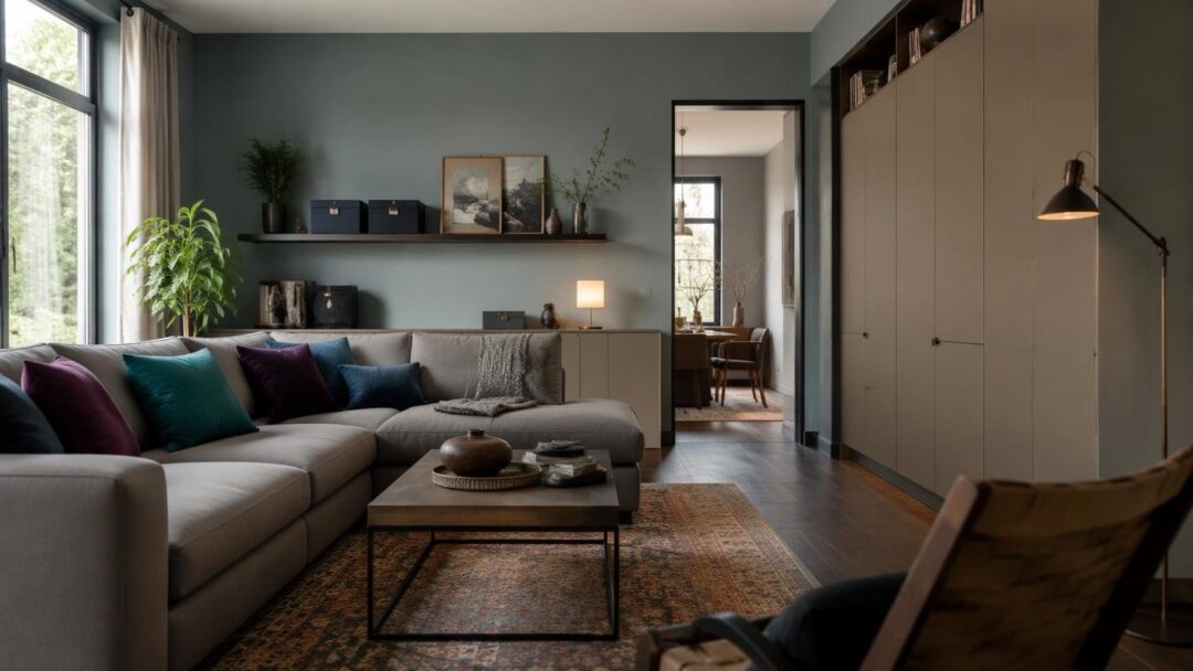 How Adding Color and Storage Solutions Can Make Your Living Room Feel Larger