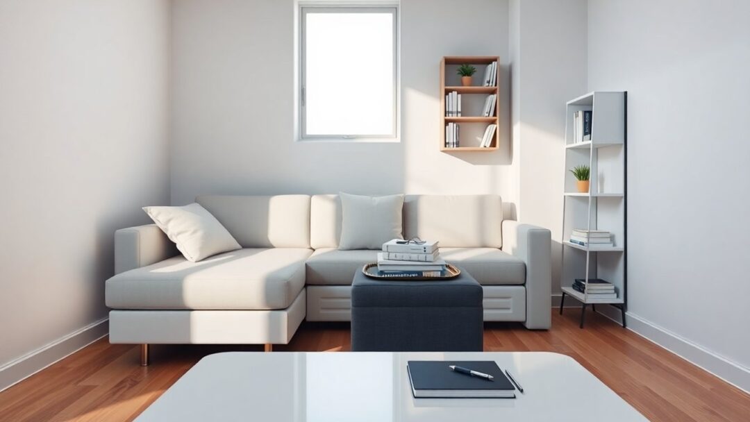 Maximizing space in tiny studios with multipurpose furniture