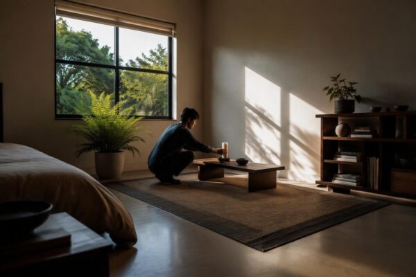 Designing a peaceful retreat at home to unplug from headline overload