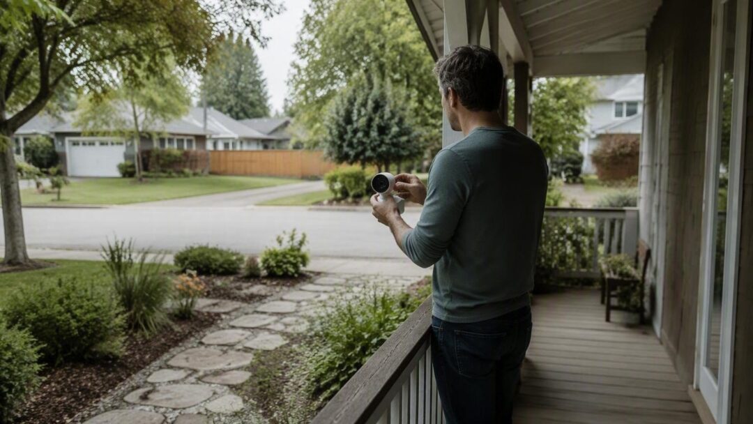 Positioning indoor and porch cameras for sharp 2K footage after dark