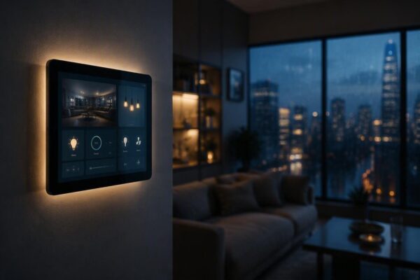 Repurposing a spare tablet as a mounted dashboard for lights, scenes, and sensors