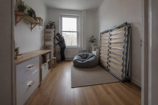 Small rental room makeover on a budget