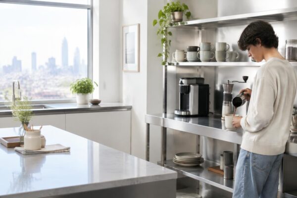 Cozy coffee bar on budget