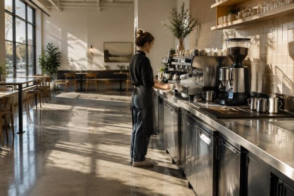 Designing a left-handed espresso station for smoother brewing