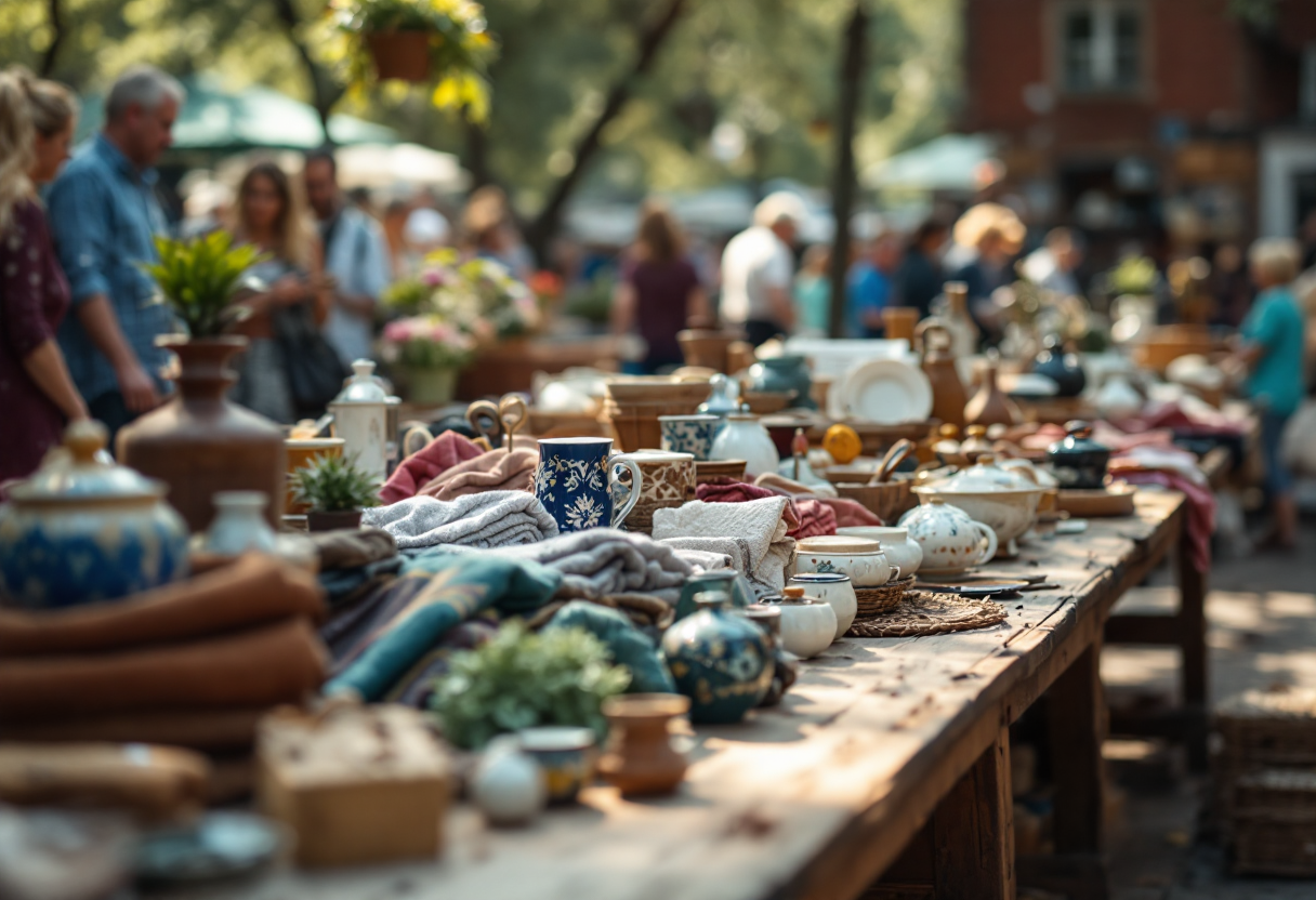 Immagine del East Market con articoli vintage e arte