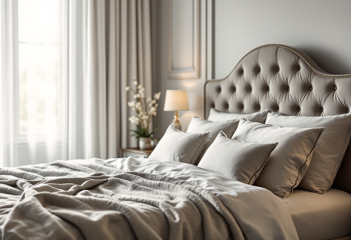 Camera da letto rinnovata con stile e eleganza accessibile