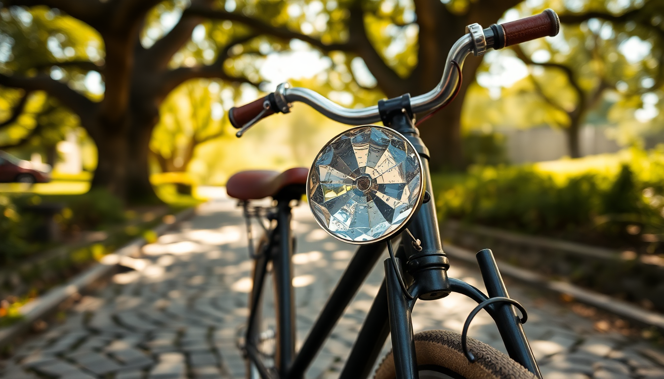 Gemma in vetro per biciclette d’epoca: un tocco di classe