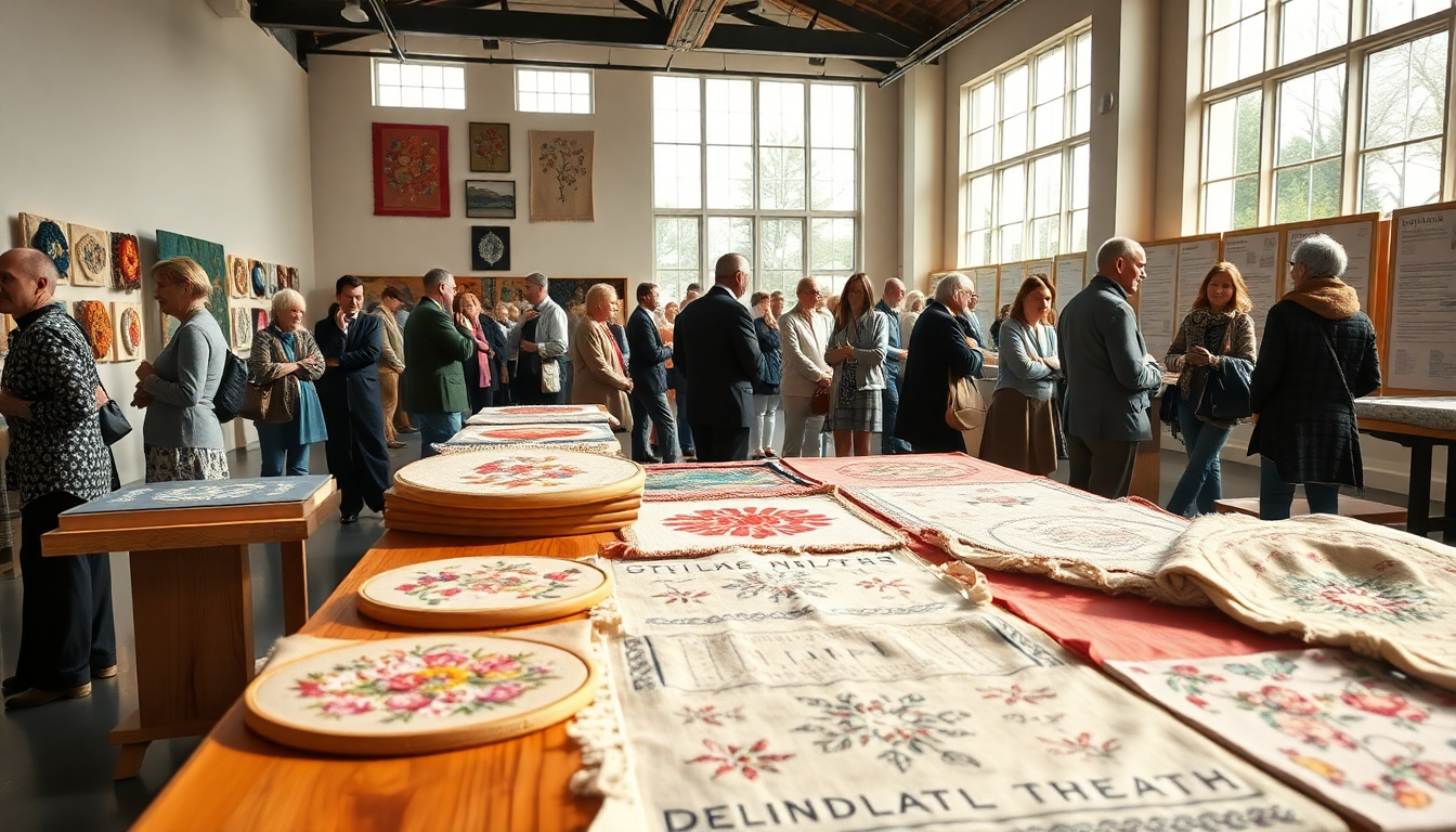 Mostra dei lavori del gruppo di volontariato delle ricamatrici