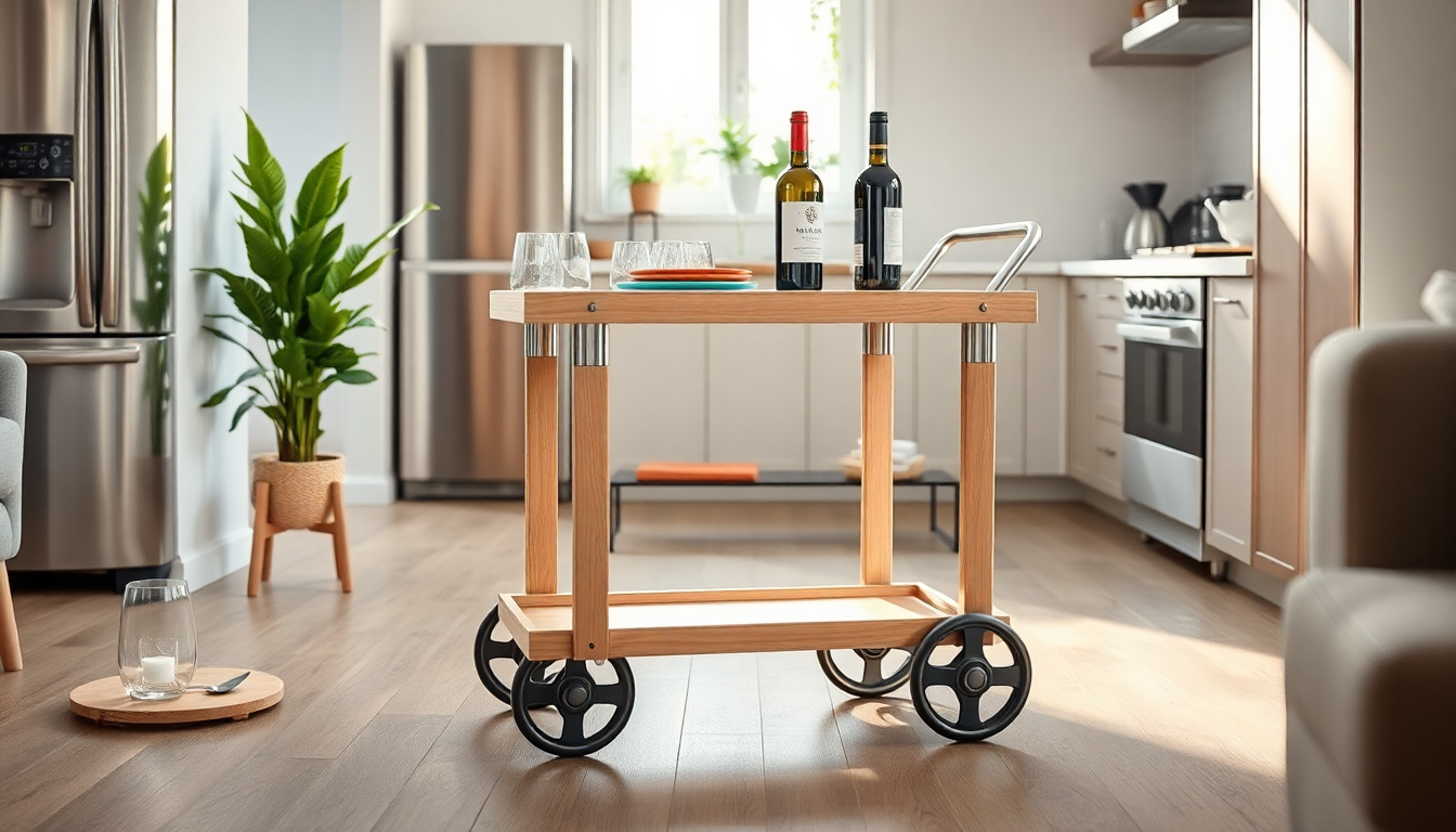 Carrello con rotelle: praticità e stile per la tua casa
