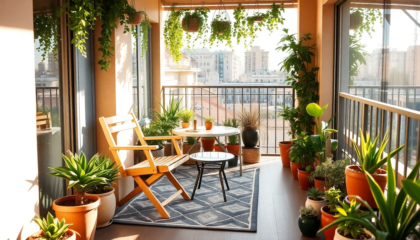 Come arredare un balcone stretto con stile e creatività