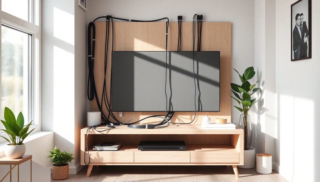 Come sistemare i cavi dietro il mobile della TV