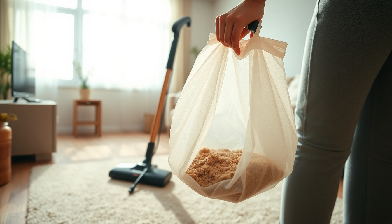 Come svuotare il sacchetto dell’aspirapolvere in modo efficace