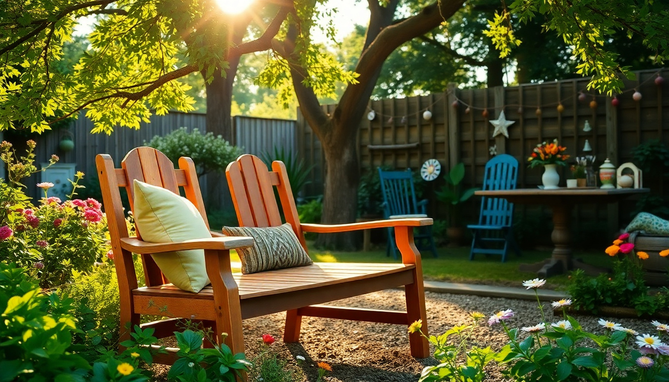 Come trasformare vecchie sedie in panchine da giardino