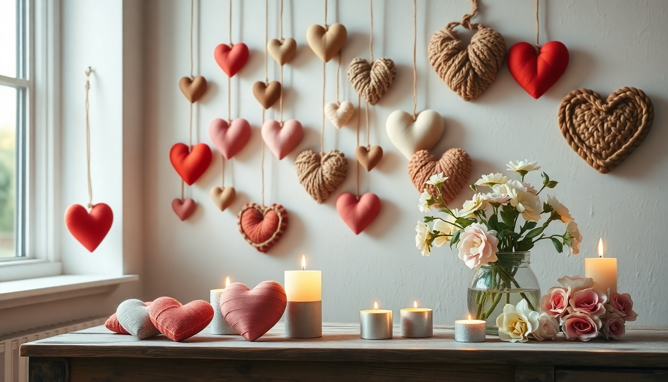 Cuori decorativi fai da te: 6 idee romantiche per la tua casa