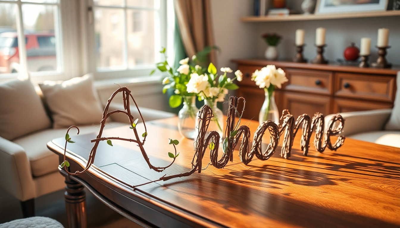 Decorazioni creative con rametti per la tua casa