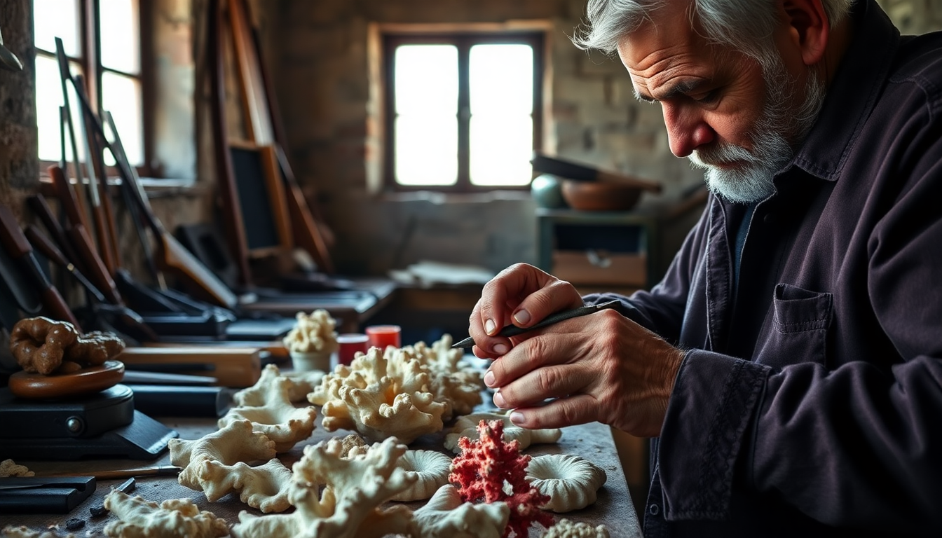 La tradizione della lavorazione del corallo in famiglia