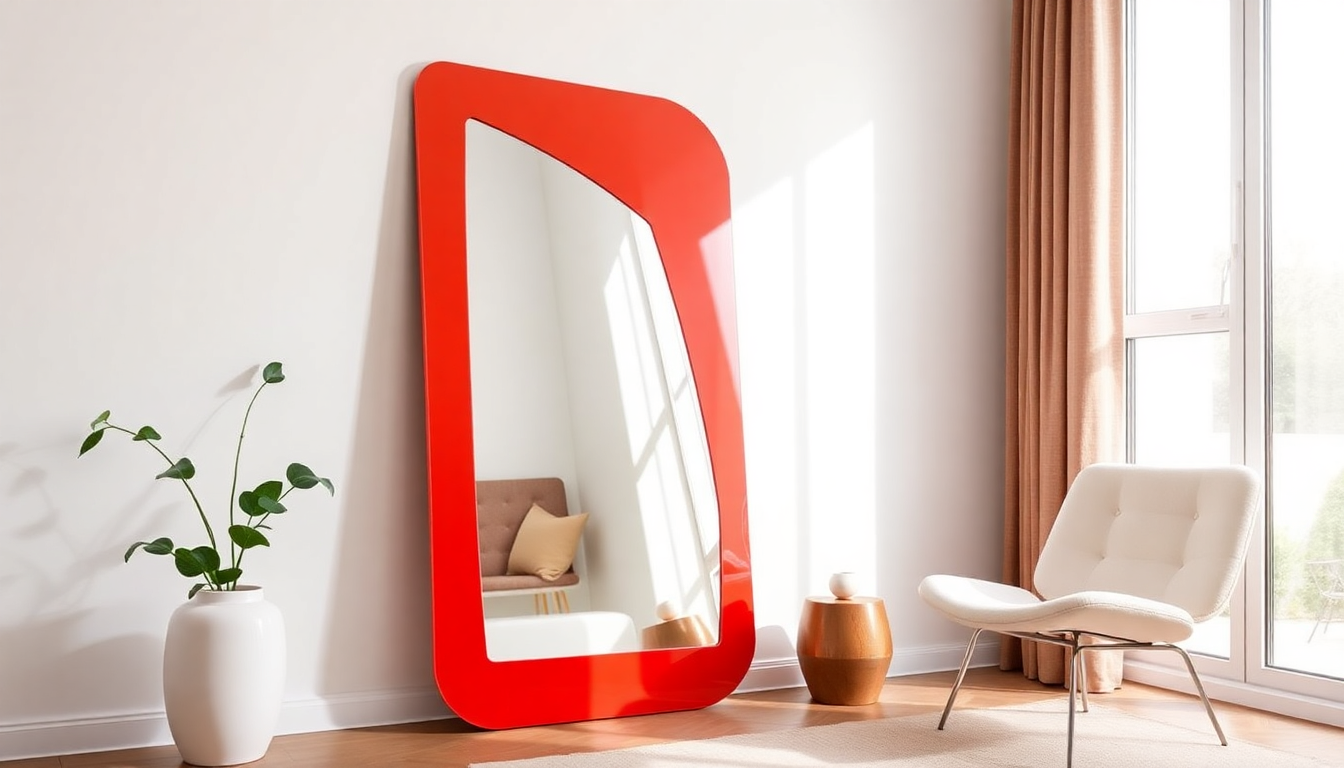 Scopri lo specchio Diva di Ettore Sottsass