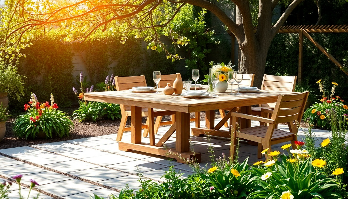 Tavolo da esterno: stile e funzionalità per ogni giardino