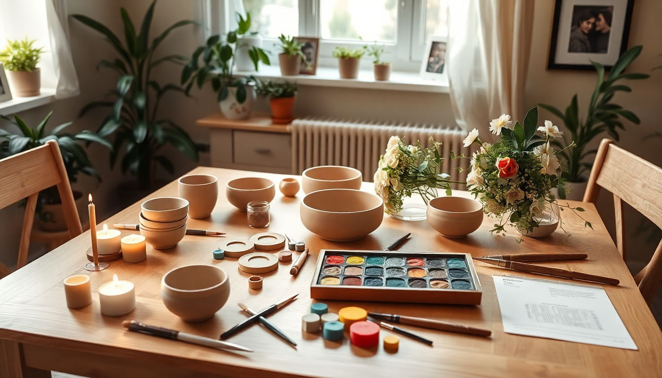 Un kit di ceramica per una serata creativa e romantica