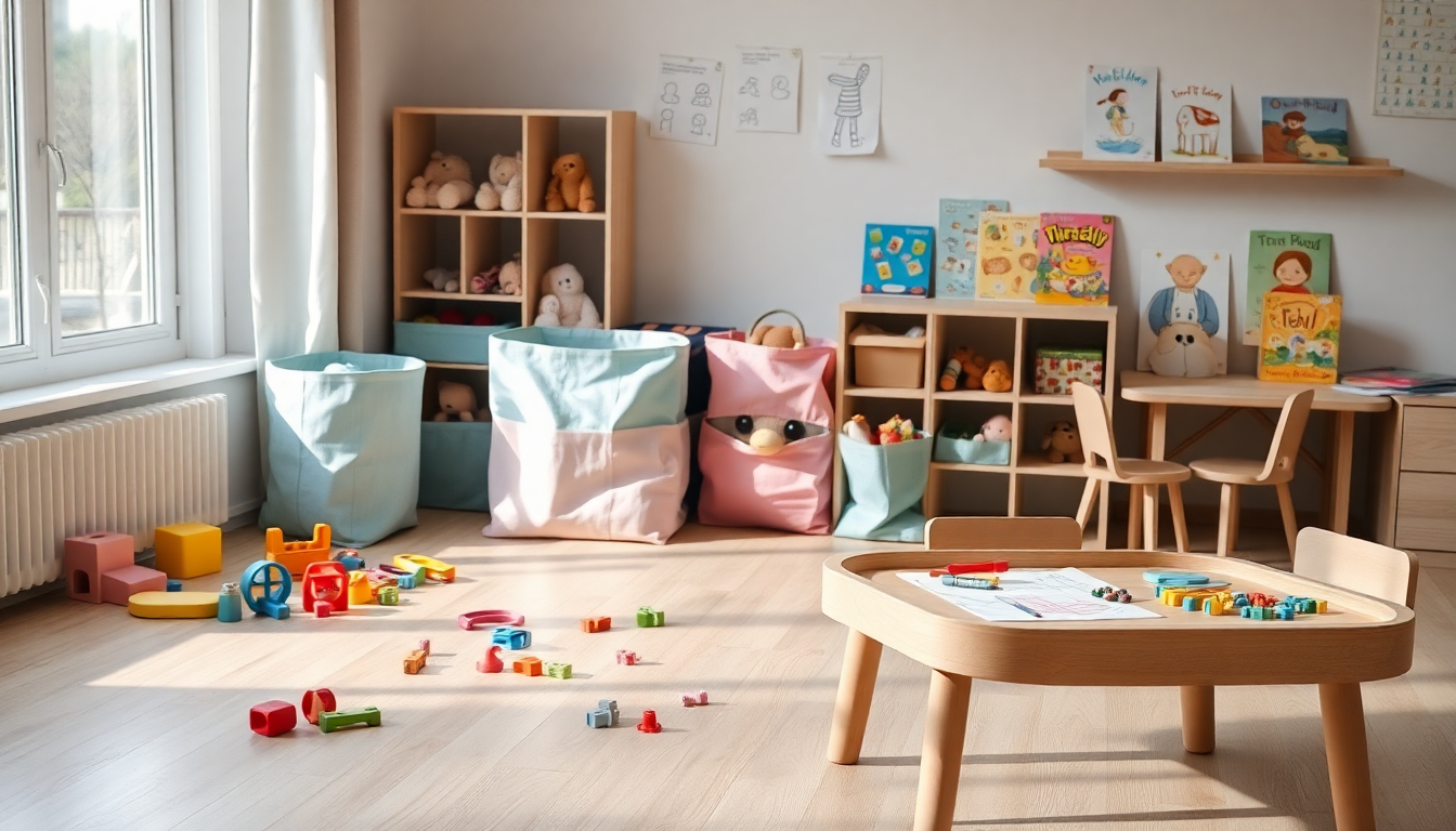 Come mantenere l’ordine tra i giocattoli dei bambini con soluzioni pratiche