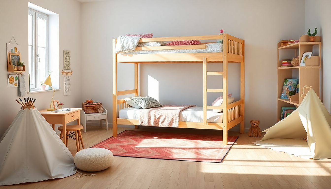 Il letto a castello IKEA KURA trasforma la cameretta dei bambini in un regno di avventure