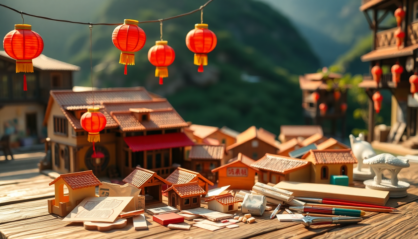 Scopri il fascino del kit di bricolage JiuFen Old Street