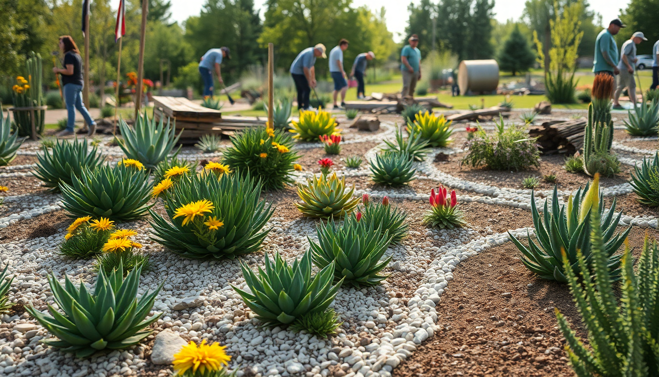 Giardini xeriscape: una soluzione verde per la comunità