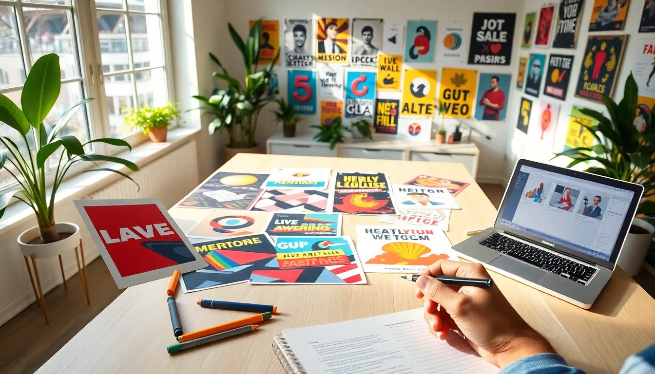 Poster accattivanti: strategie per un design efficace e veloce