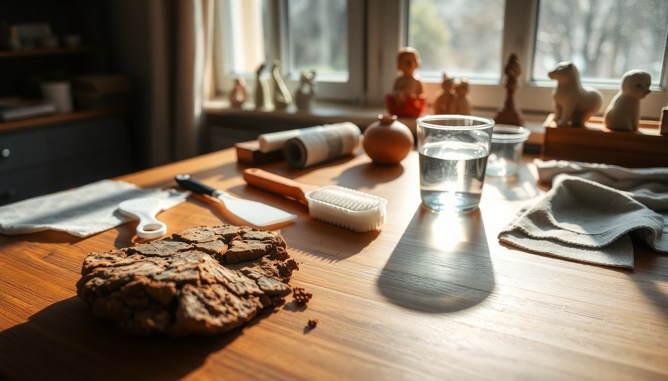Tecniche efficaci per rimuovere il Das indurito