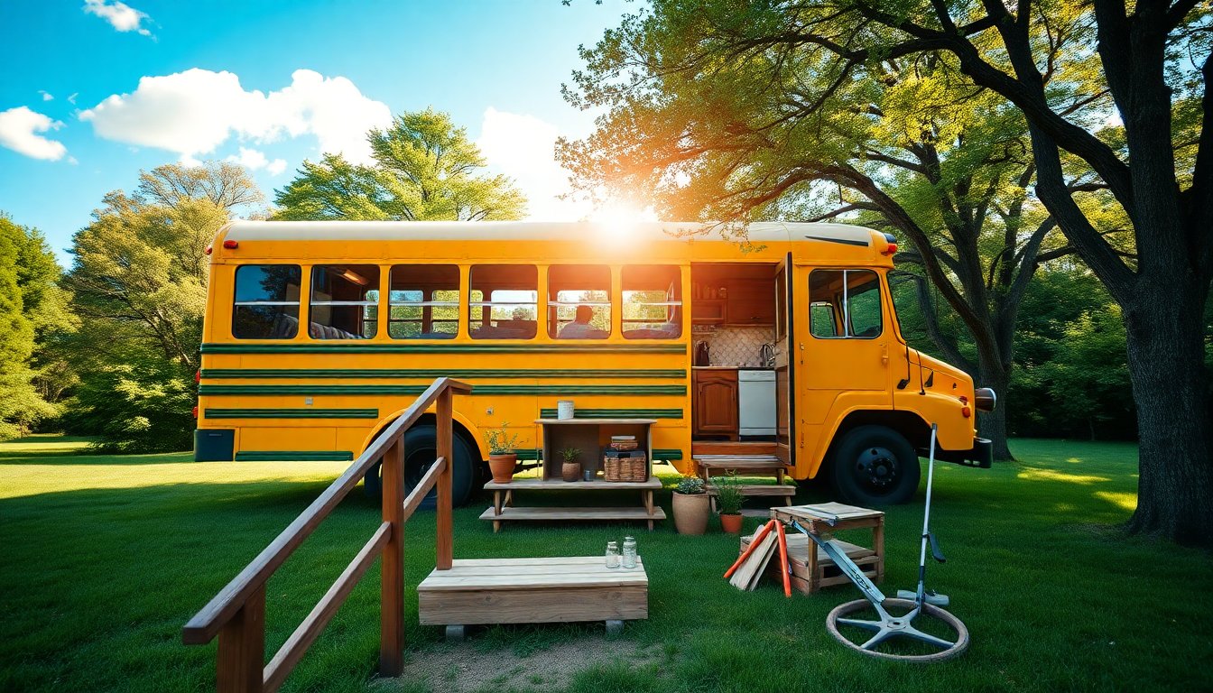Scopri come una giovane coppia ha trasformato un bus scolastico in una splendida casa su ruote