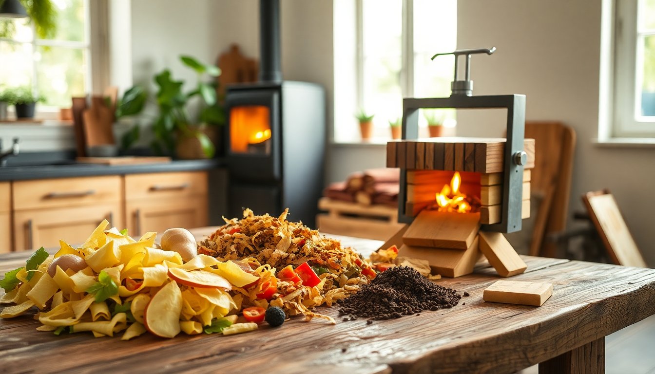 Come Riciclare Scarti Domestici per Creare Legno Grasso Ideale per il Riscaldamento