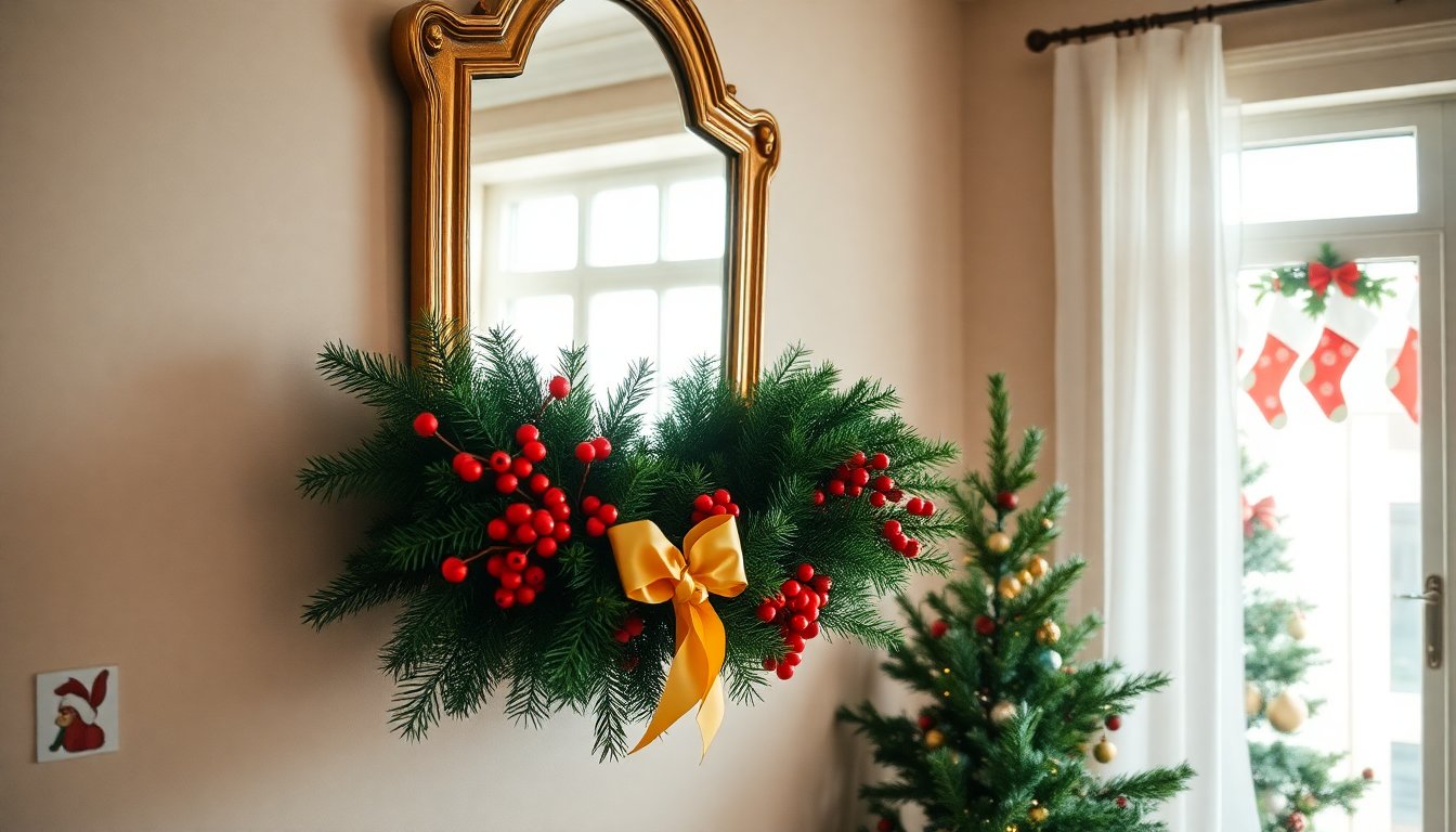 Idee Creative per Ghirlande Natalizie da Appendere in Casa