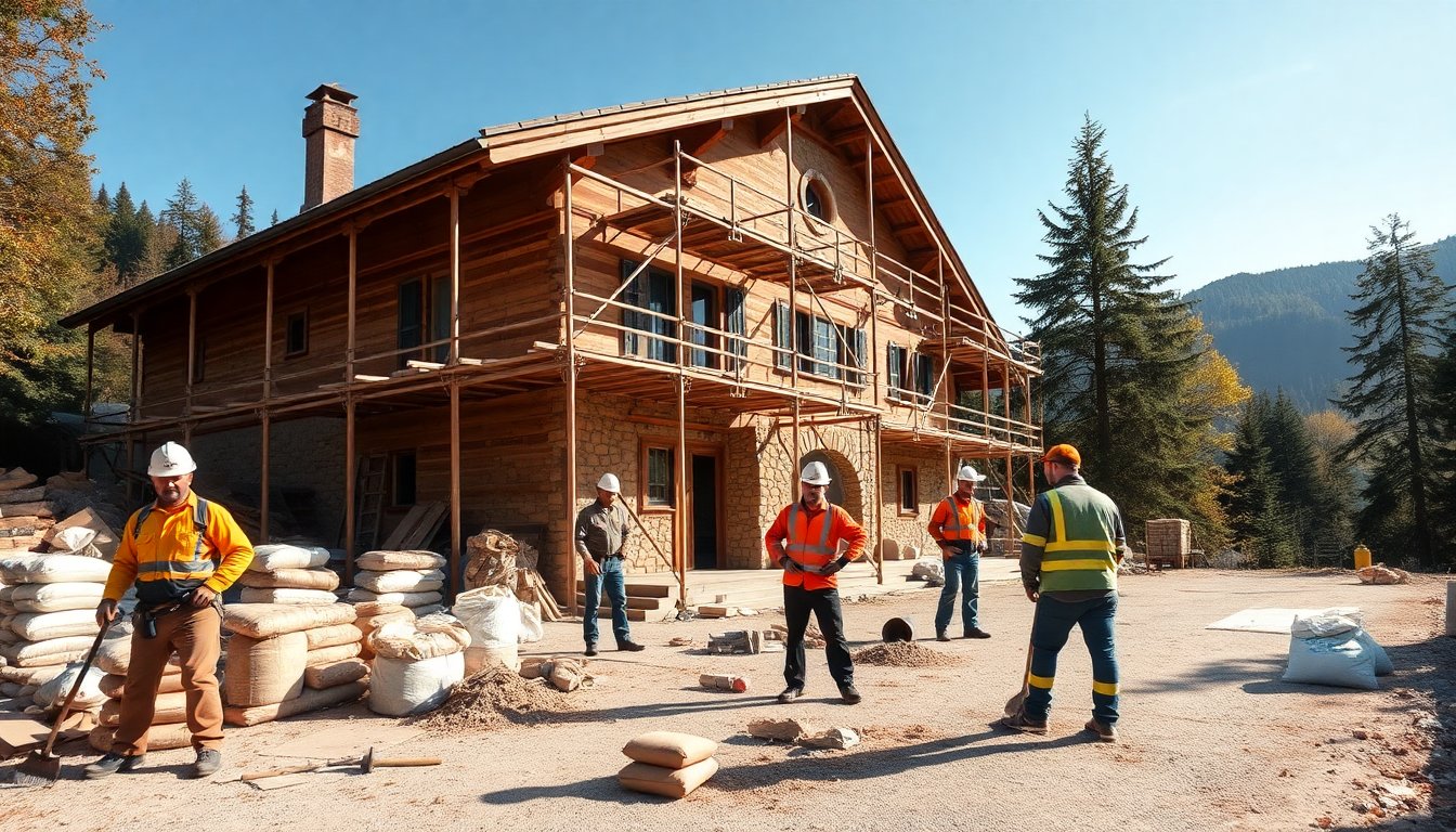 Inizio dei lavori di ristrutturazione per la casa di montagna a Parma