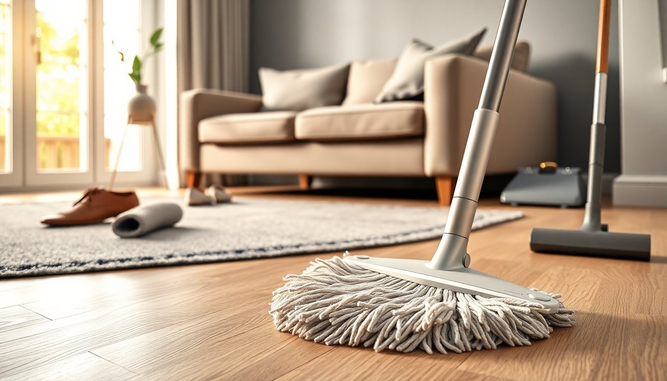Come pulire i pavimenti senza acqua mantenendo risultati professionali
