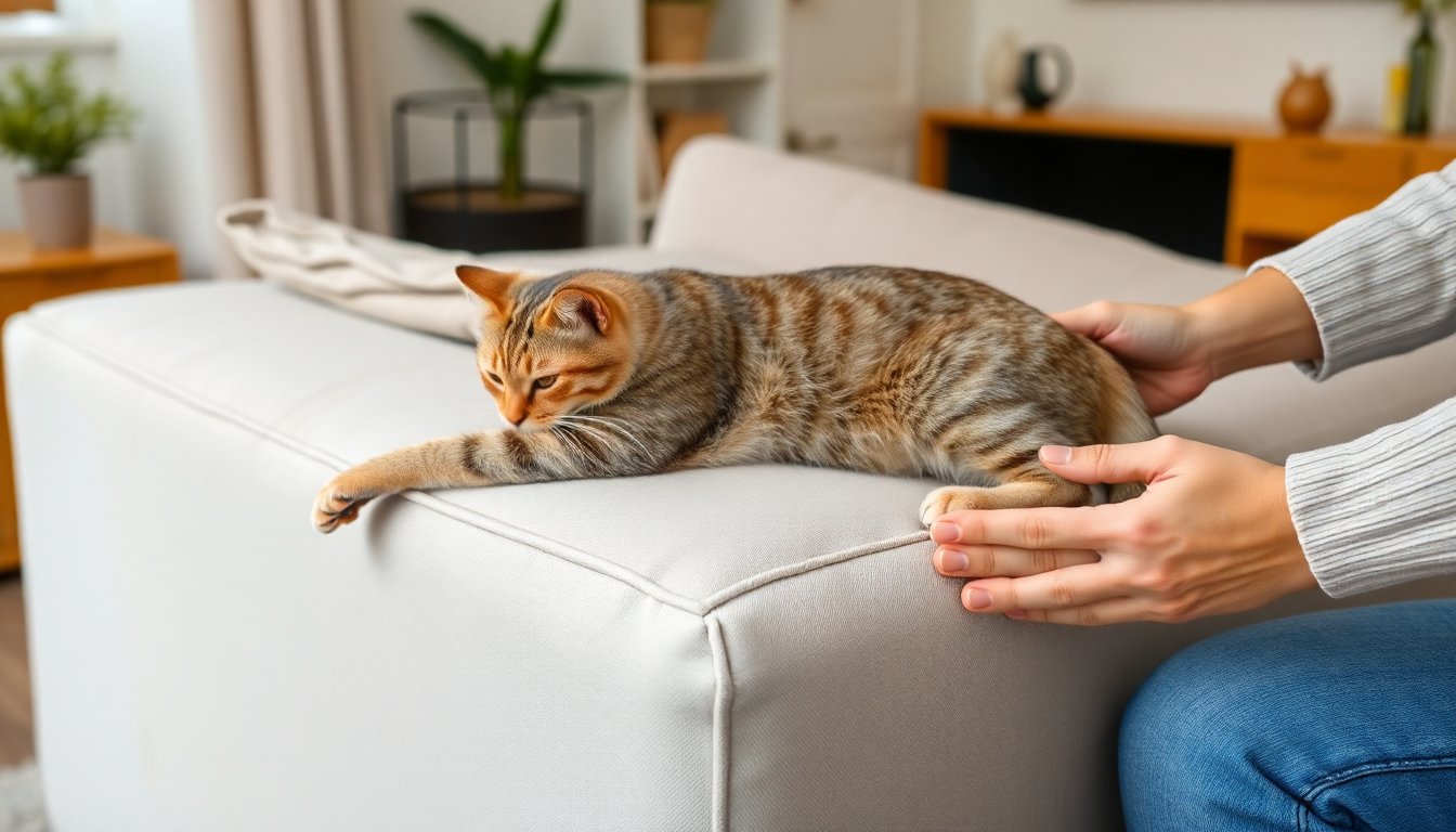 Come salvare divani e poltrone dai graffi del gatto