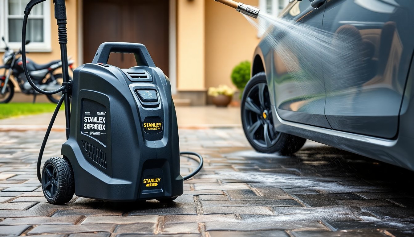 Idropulitrice Stanley SXPW24BX: potenza e versatilità per esterni e veicoli