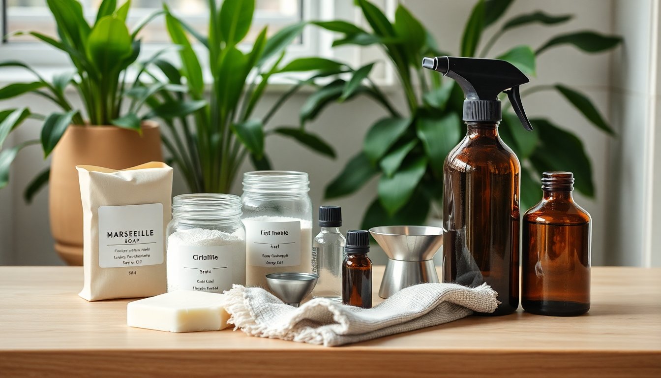 Kit ecodetergenza e ricette per la pulizia di casa in modo sostenibile