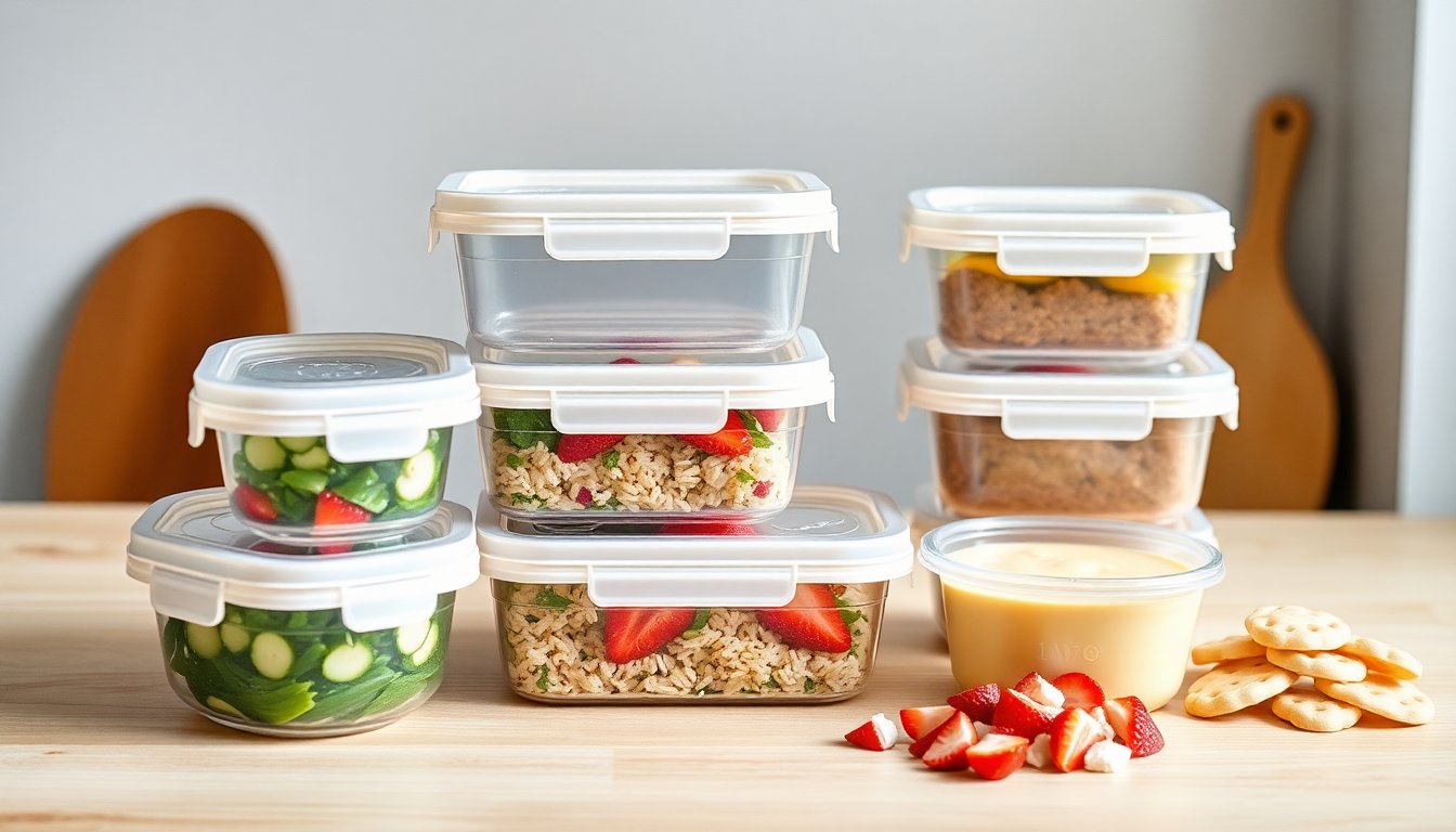 Set YASHE per alimenti: soluzione ermetica e salvaspazio per la cucina