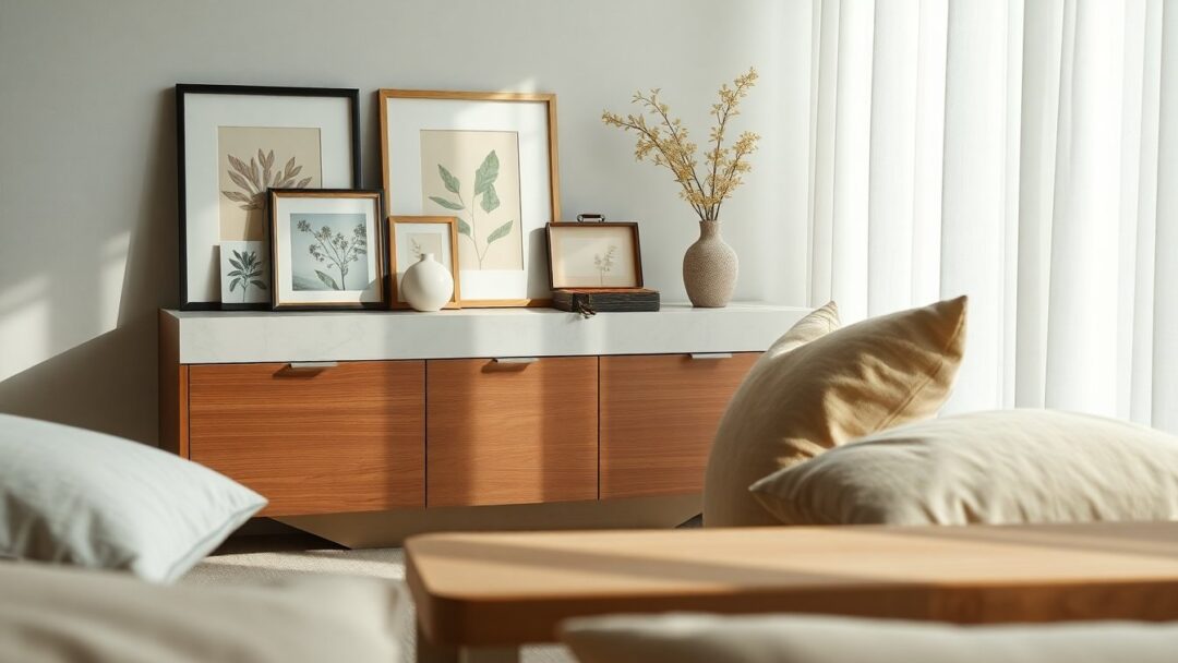 Arredare il living con ricordi: palette, cornici e punti focali