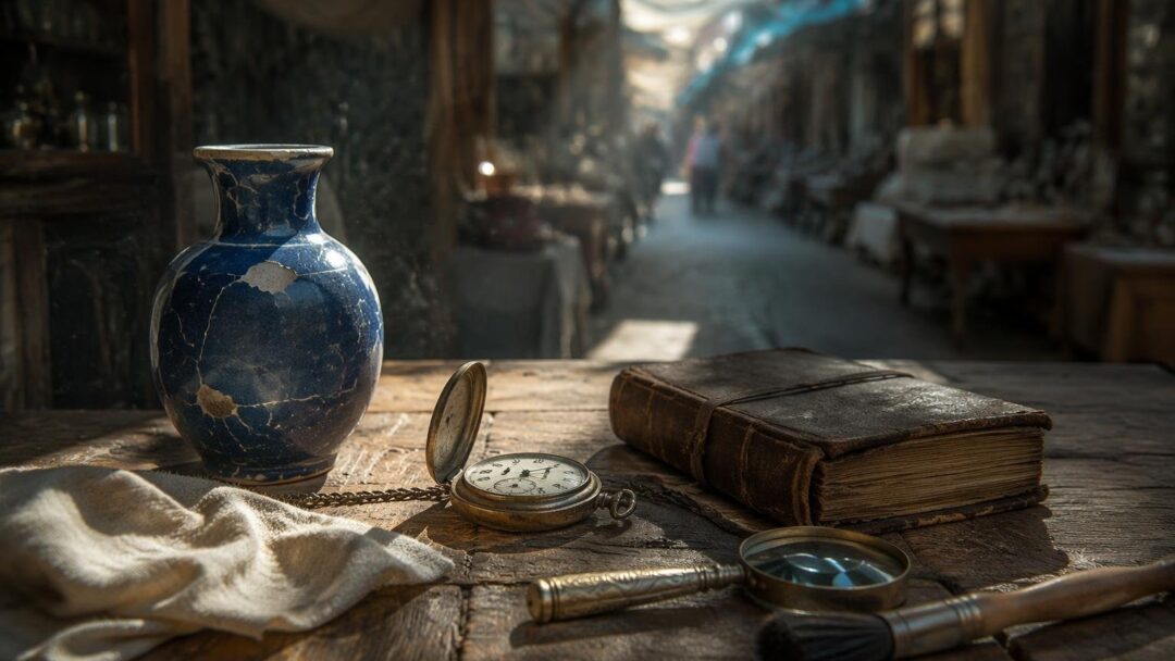 Antiquariato ai mercatini: come valutare, pulire e fare micro-restauri