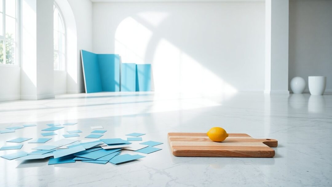 Azzurro in casa: come scegliere palette e materiali coerenti